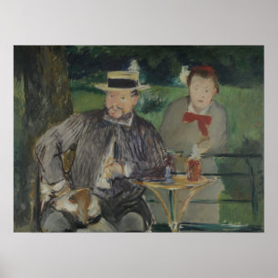 Manet - Portrait Of Ernest Hoschede, Daughter Mart Poster