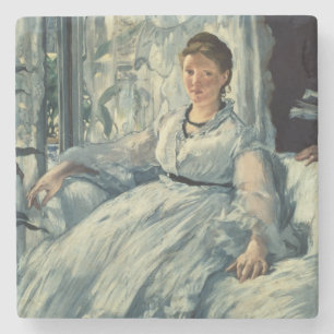 Manet Reading, 1865 Stone Coaster