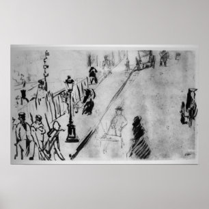 Manet Rue Mosnier, c.1878 Poster