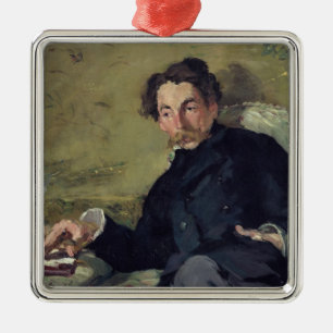 Manet Stephane Mallarme 1876 Metal Ornament
