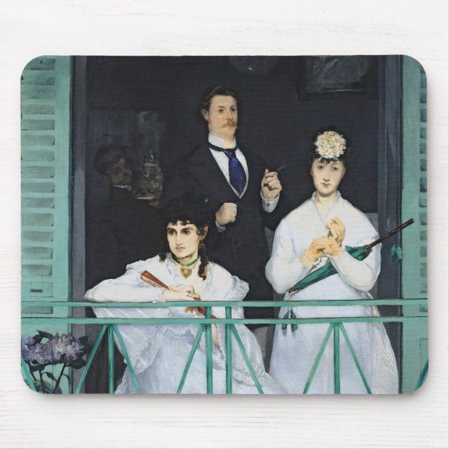Manet | The Balcony, 1868-9 Mouse Pad (Front)