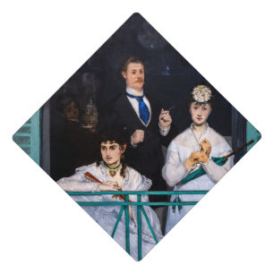 Manet - The Balcony / Le Balcon Graduation Cap Topper