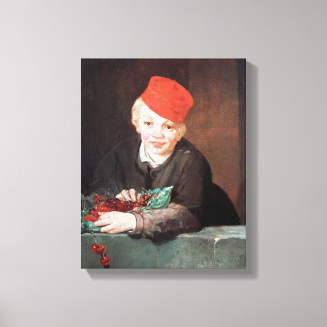 Manet | The Boy with the Cherries, 1859 Canvas Print (Front)