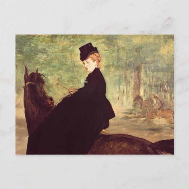 Manet | The Horsewoman, 1875 Postcard (Front)