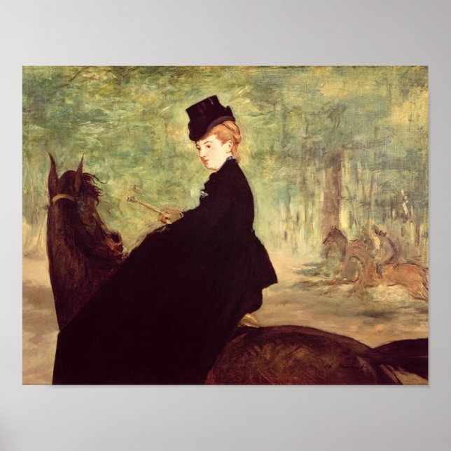 Manet | The Horsewoman, 1875 Poster (Front)
