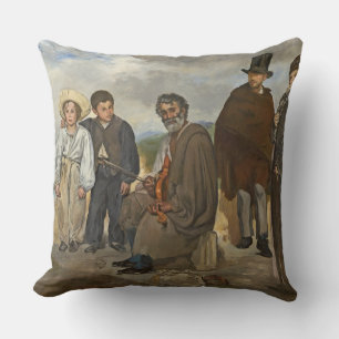 Manet The Old Musician, 1862 Throw Pillow