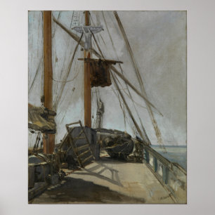 Manet - The Ship's Deck Poster