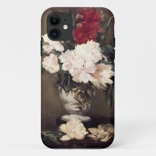 Manet: Vase of Peonies on a Small Pedestal artwork Case-Mate iPhone Case