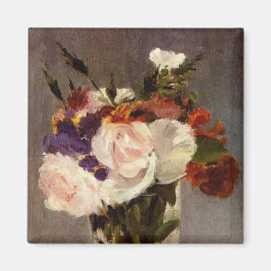 Manet's Flowers in a Crystal Vase - Magnet