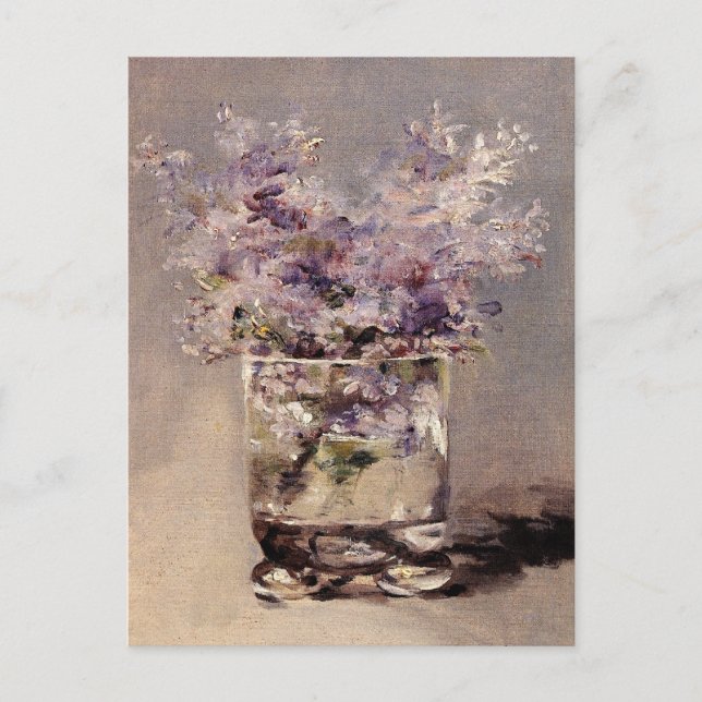 Manet's Lilacs in a Glass Postcard (Front)