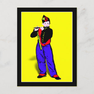 Manet's Little Flutist ala Postcard