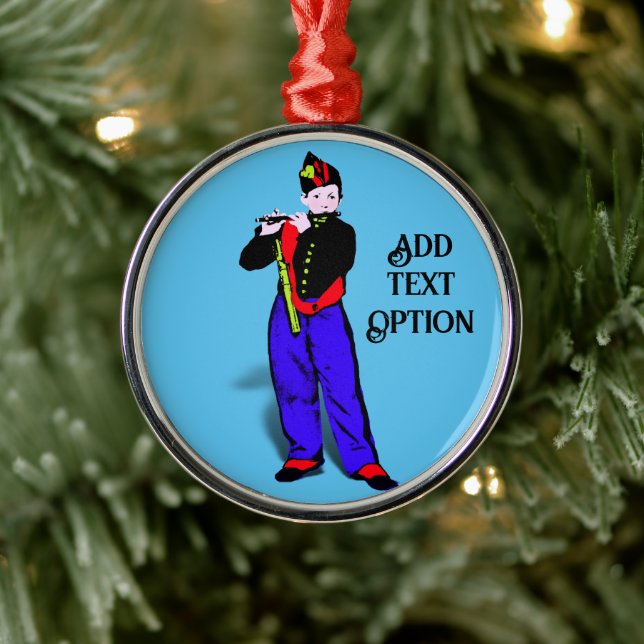 Manet's Little Flutist  Metal Ornament (Tree)