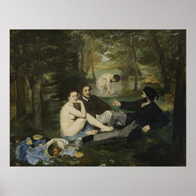 Manet's The Luncheon on the Grass Poster (Front)