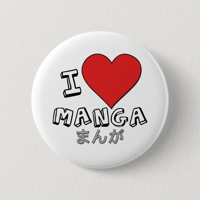 Manga 2 Inch Round Button (Front)
