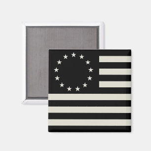 Manga, Betsy Ross Flag or Circle American Flag Magnet