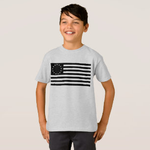 Manga, Betsy Ross Flag or Circle American Flag T-Shirt