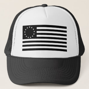 Manga, Betsy Ross Flag or Circle American Flag Trucker Hat