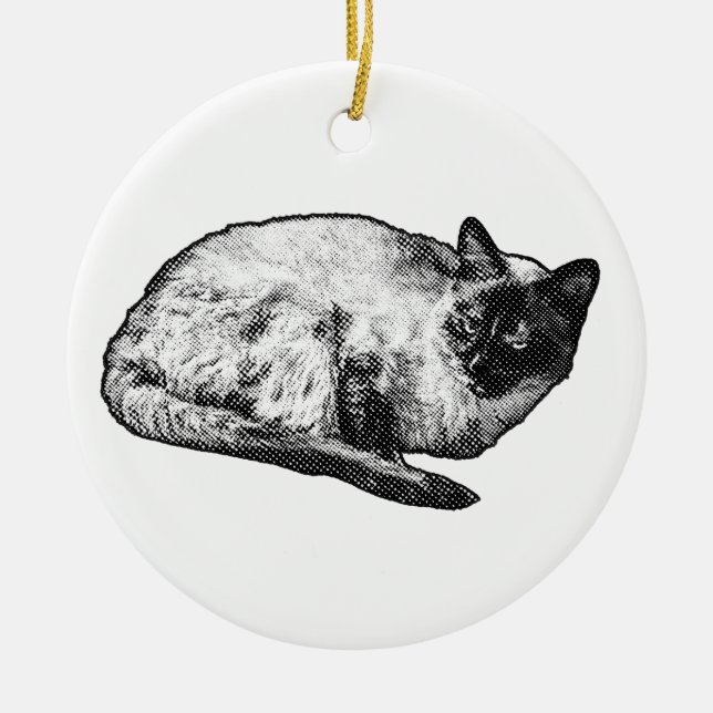 Manga curl of joy ceramic ornament (Front)