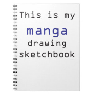 Manga drawing sketchbook notebook