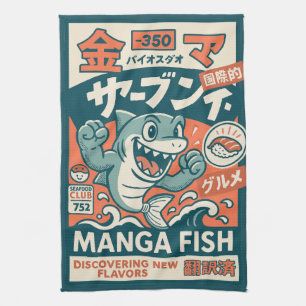 Manga Fish Kitchen Towel