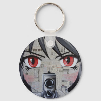 manga gun keychain