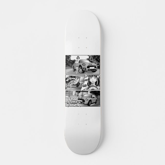 Manga Mini Cooper Skateboard (Front)
