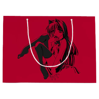 Manga, Neko Catgirl Furry Anime Loli Slave Large G Gift Bag