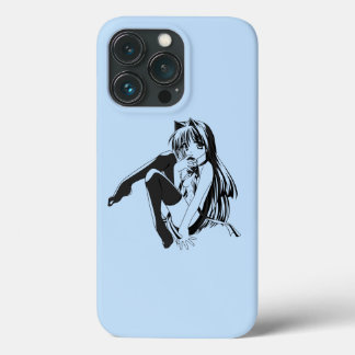 Manga, Neko Catgirl Furry Kawaii Loli iPhone 13 Pro Case