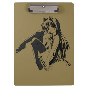 Manga, Neko Catgirl Furry Kawaii Loli Clipboard