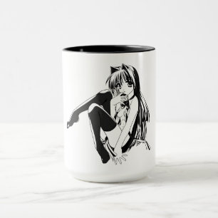Manga, Neko Catgirl Furry Kawaii Loli  Mug
