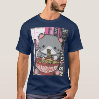 Manga Neko Ramen Cat Lover857 T-Shirt