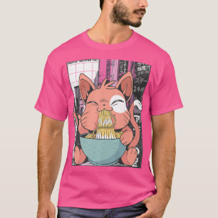 Manga Neko Ramen Cat Lover 866 T-Shirt