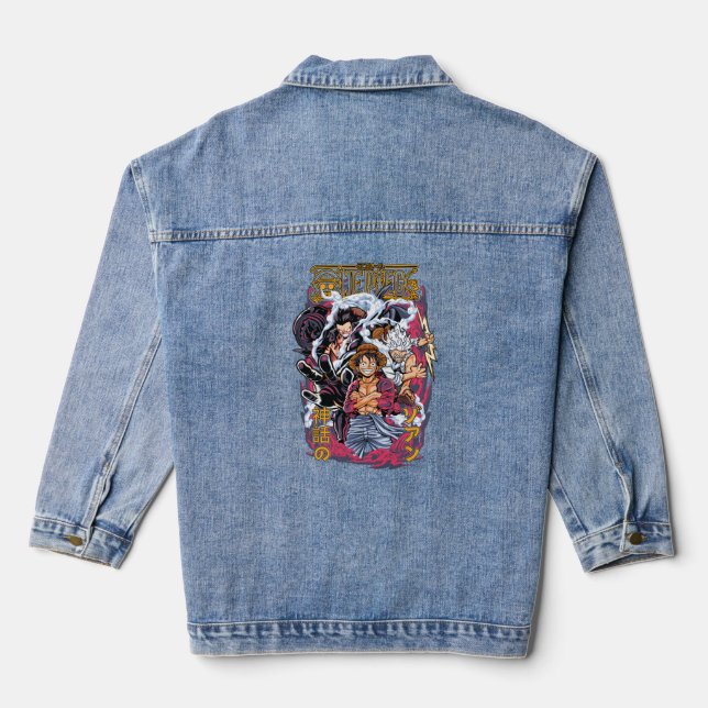 Mangá One Piece Denim Jacket (Back)