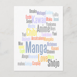 Manga Tag Postcard