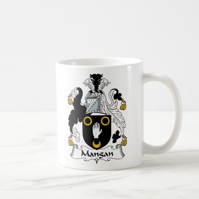 Mangan Family Crest Coffee Mug (Right)