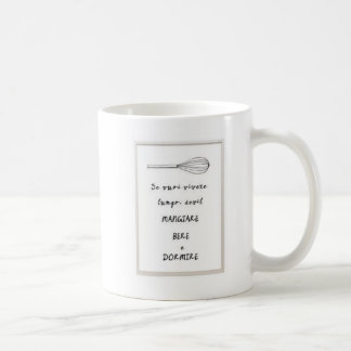 Mangare bere and dormire Italian phrase Mug
