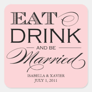 Mange Rose Léger, Boire Stickers