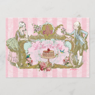 Mangeons les invitations à la fête du gâteau