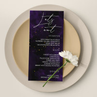 Mangeons Menu Dark Purple Magic Gold