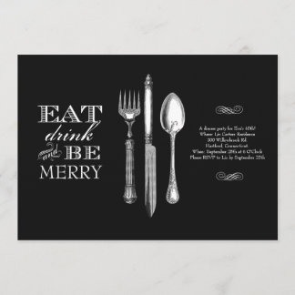 Manger, boire et être heureux | Invitation sur fon
