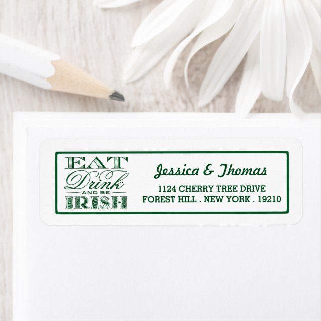 Manger, boire et être irlandais St. Patrick's Day (En situation)