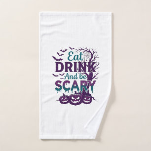 Manger Boire Être Effrayant Halloween Arbre Effray