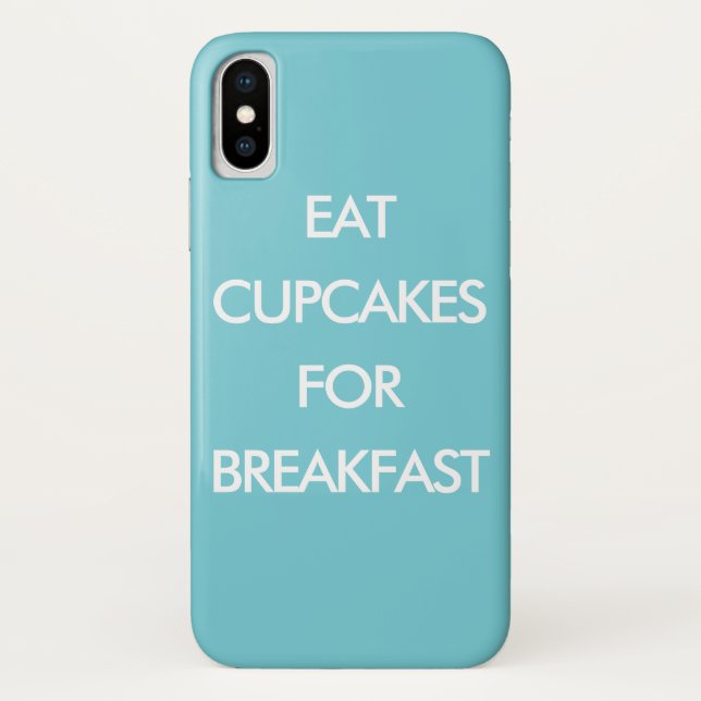 MANGER DES CUPCAKES POUR LE PETIT DÉJEUNER coque i (Dos)