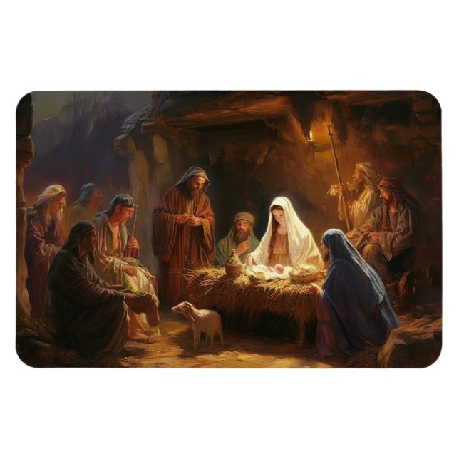 Manger Scene Magnet (Horizontal)
