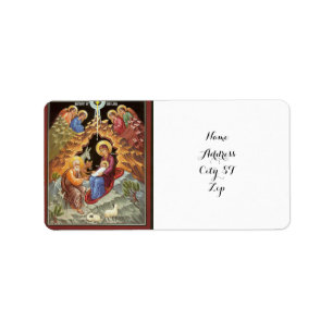 Manger Scene Return Address Labels