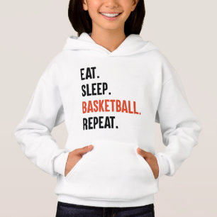 Manger Sleep Basketball Répéter Enfants Sweat - sh