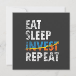 Manger SLEEP INVEST REPEAT STOCK MARCHÉ Carte de v