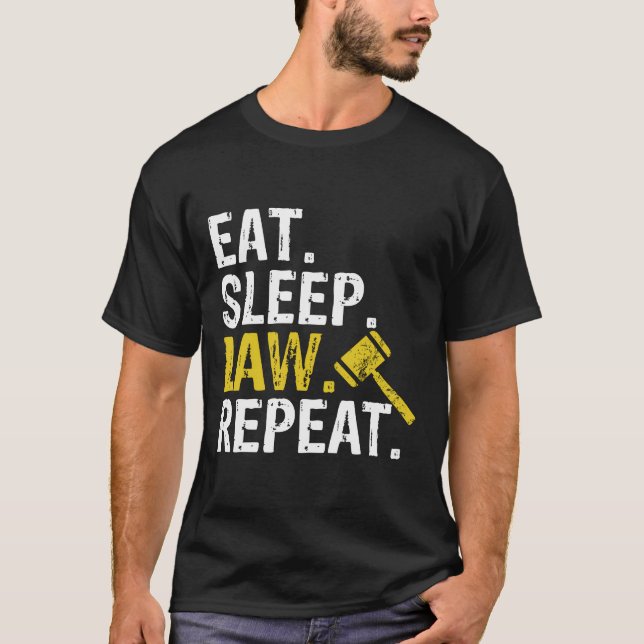 Manger Sleep Law Repeat School Avocat Sweat - shir (Devant)