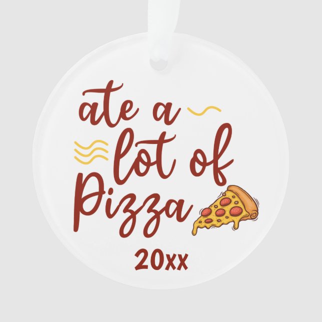Mangez beaucoup de pizza avec tranche de pizza (devant)