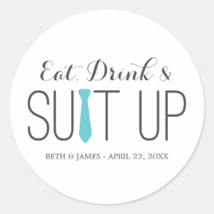 Mangez Boire & Costume Groomsmen Stickers